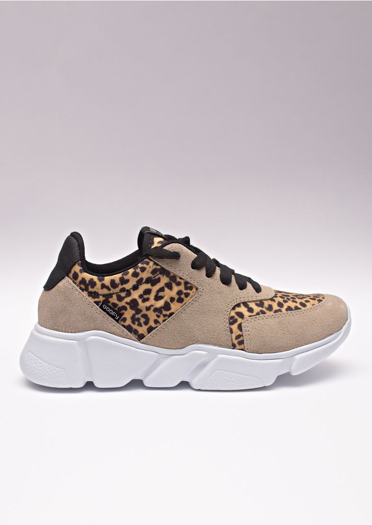 tênis chunky sneaker onça